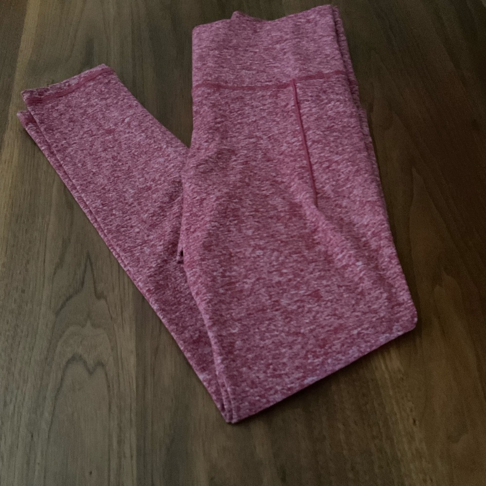 Athleta red Heathered Leggings small